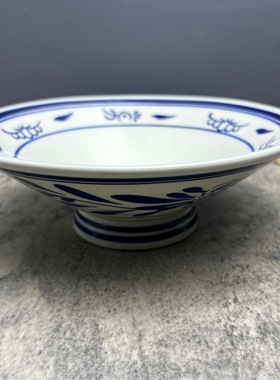 拉面碗家用手绘陶瓷大碗汤碗日式斗笠喇叭宽口螺蛳粉碗米线碗商用