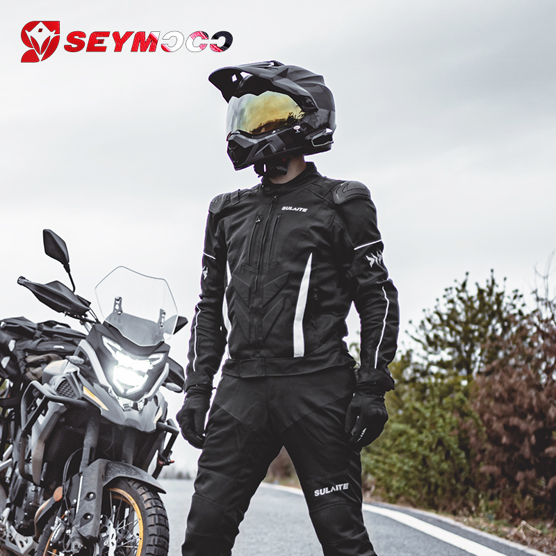 新款速莱特骑行服摩托车男款夏季机车服套装拉力服防护服骑车装备