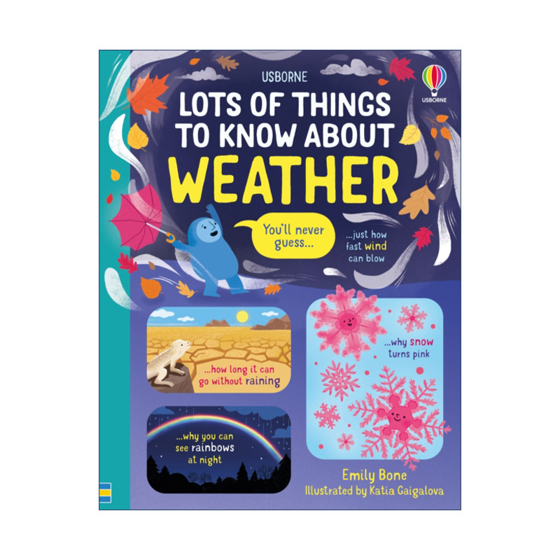 英文原版 Lots of Things to Know about Weather 关于天气你所需要知道的事 尤斯伯恩科普百科绘本精装 英文版 进口英语原版书籍