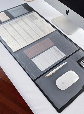简约办公桌垫ins风多功能防水耐脏 学生计划垫超大皮质电脑鼠标垫