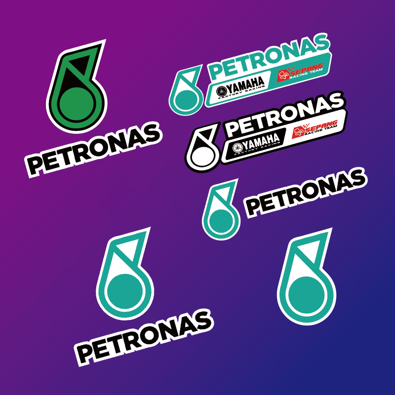 马石油petronas机油yamaha摩托车F1赞助商个性改装防水反光贴纸