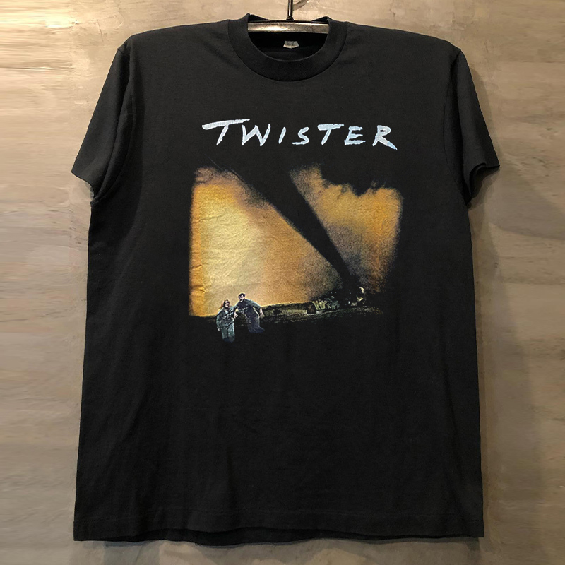 Twister龙卷风电影oversize重磅纯棉慵懒风短袖男女休闲质感T恤潮