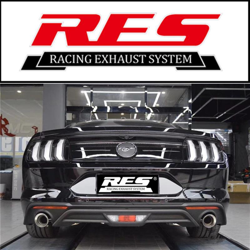 Mustang/野马/改装RES全段阀门排气管跑车声音高流量头段三元声浪