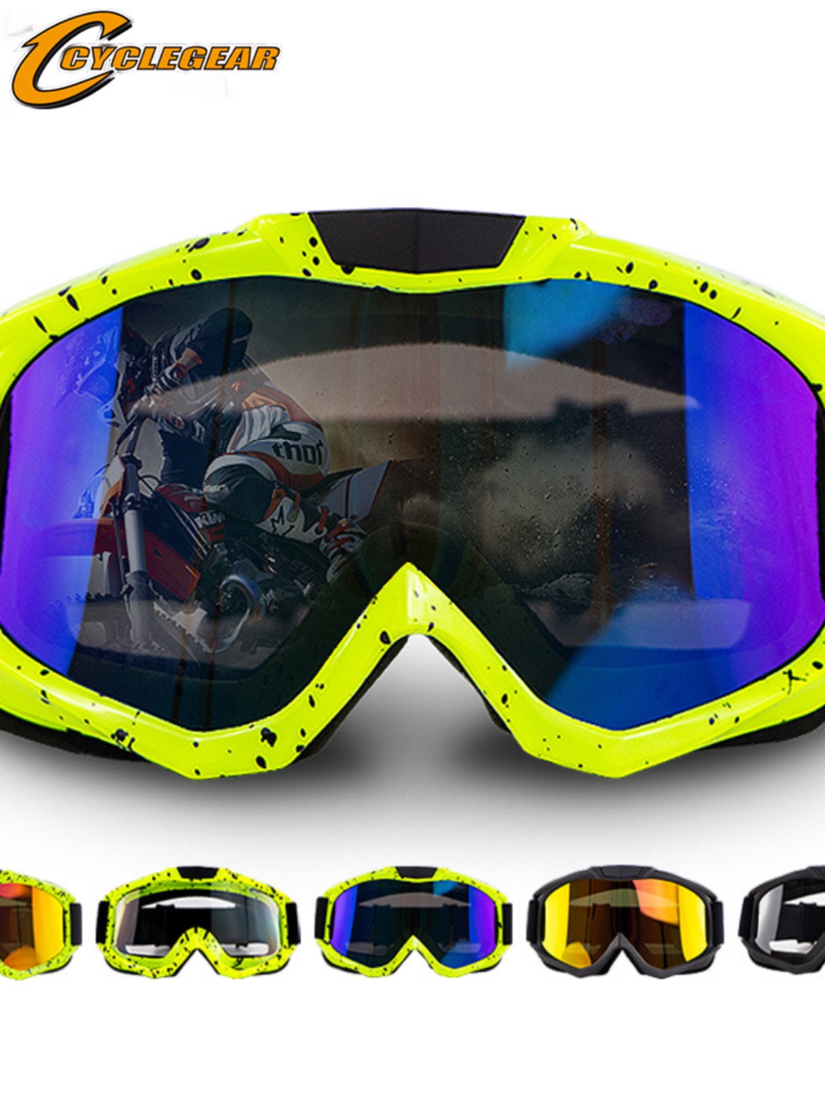 新品工厂摩托车头盔越野风镜 户外骑行护目镜档风镜骑士装备CG15