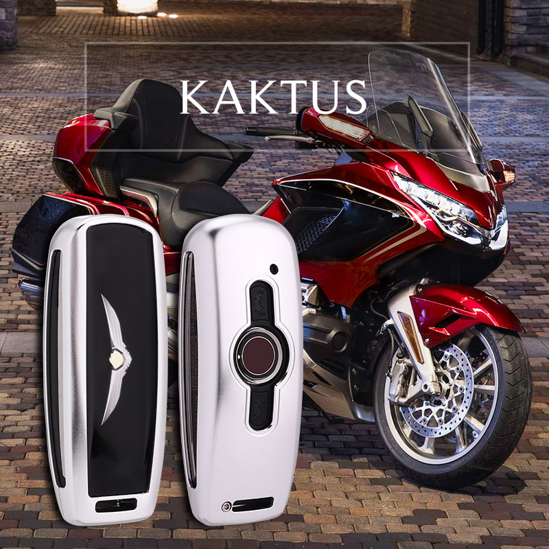 KAKTUS适用于本田摩托车金翼Honda无钥匙启动GL1800铝合金钥匙壳