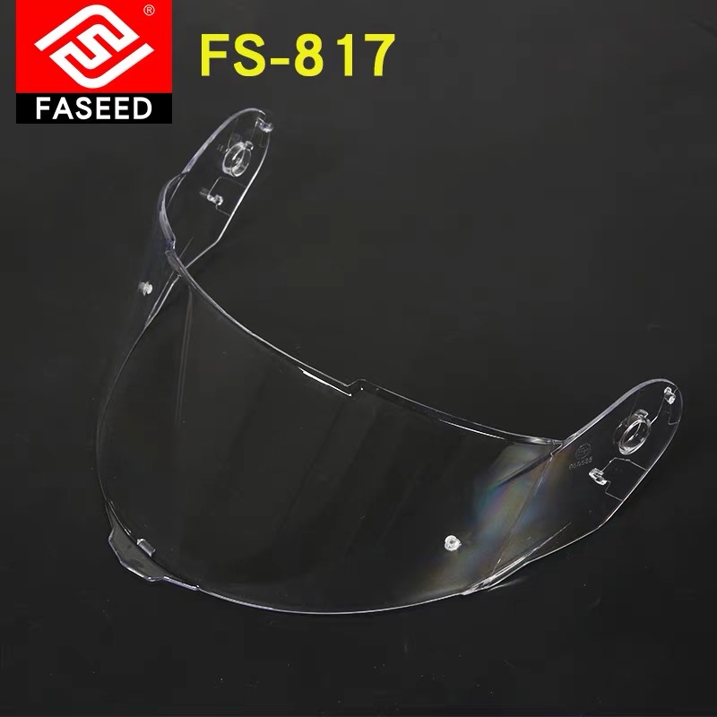 源自意大利FASEED头盔FS-817摩托车头盔全盔机车镜片遮阳高清镜片