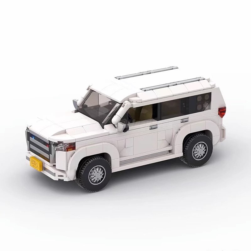 MOC积木汽车模型适用乐高 丰田兰德酷路泽 拼装8格车男孩拼装玩具