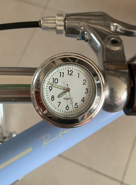 700Bike后街改装平把自行车摩托适用车载时钟指针表时间表车把表