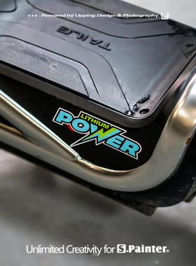 SP车贴 创意闪电车贴电动车纯电新能源车身贴纸 锂电动力反光贴