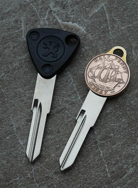 标志姜戈sf150摩托车钥匙胚 复古改装件 钥匙扣