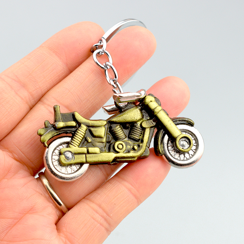 创意摩托车钥匙扣摩托车模型钥匙挂件活动摩托车轮钥匙链公司礼品