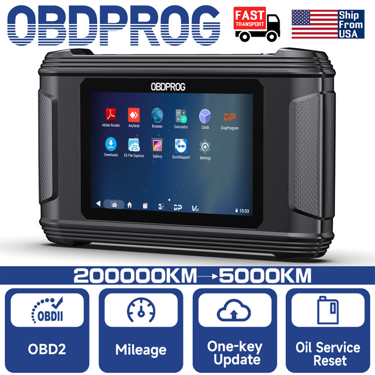 OBDPROG M500里程表校正 机油保养重置工具汽车诊断工具 基础配置