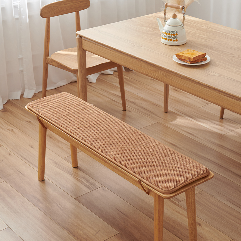 定制灯芯绒海绵长凳垫实木防滑食堂长椅座垫餐厅长板凳坐垫沙发垫