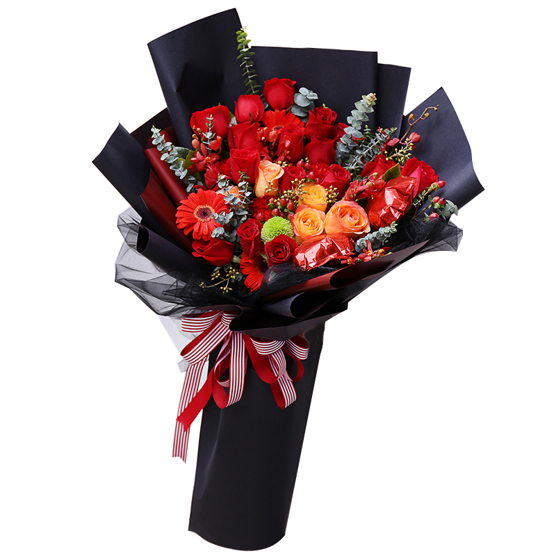 11朵19朵33红玫瑰礼盒鲜花速递温州市鹿城区龙湾区瓯海区同城店送