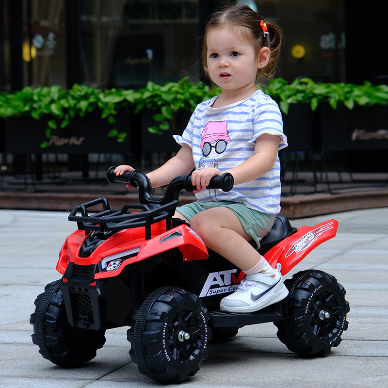 儿童电动摩托车1-5岁宝宝充电四轮沙滩越野玩具车可坐人遥控童车2