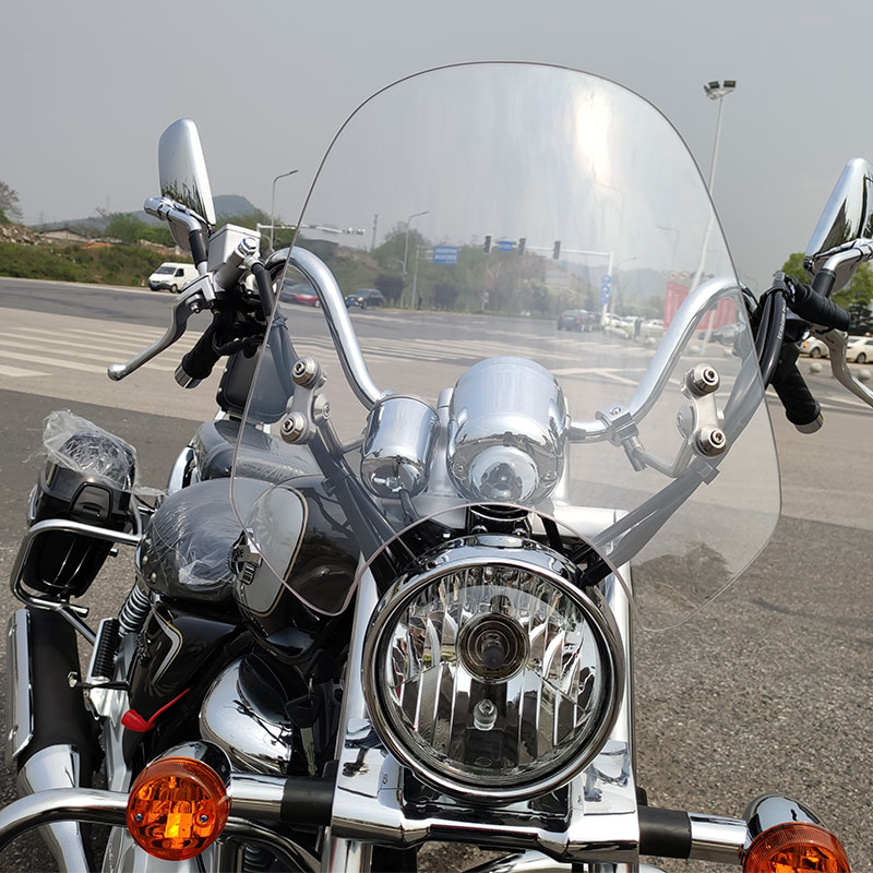摩煜适用于铃木GZ150太子摩托车前挡风板钢化玻璃豪爵悦酷改装
