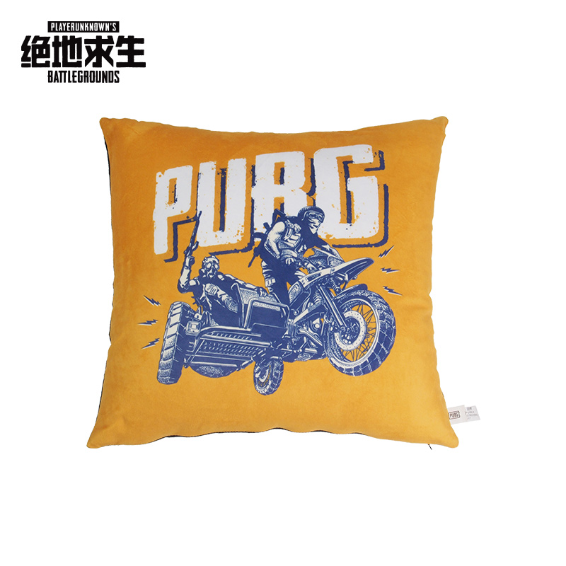 绝地求生PUBG官方正品 三轮摩托车 #1黑色  毛绒抱枕 靠枕 靠垫