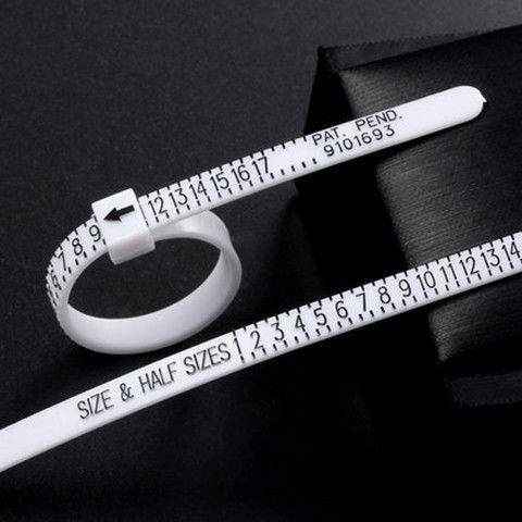 美码戒指圈口测量环测量器标准软尺戒指圈口尺寸大小工具量手指