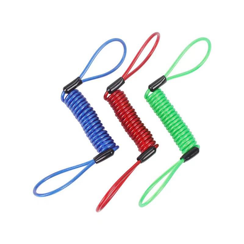通用电动车绳摩托车电瓶车碟刹锁绑带挂绳弹簧多功能提醒绳钢丝绳