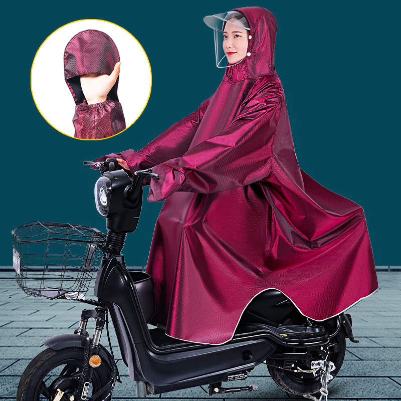 摩托车雨衣女单人有袖