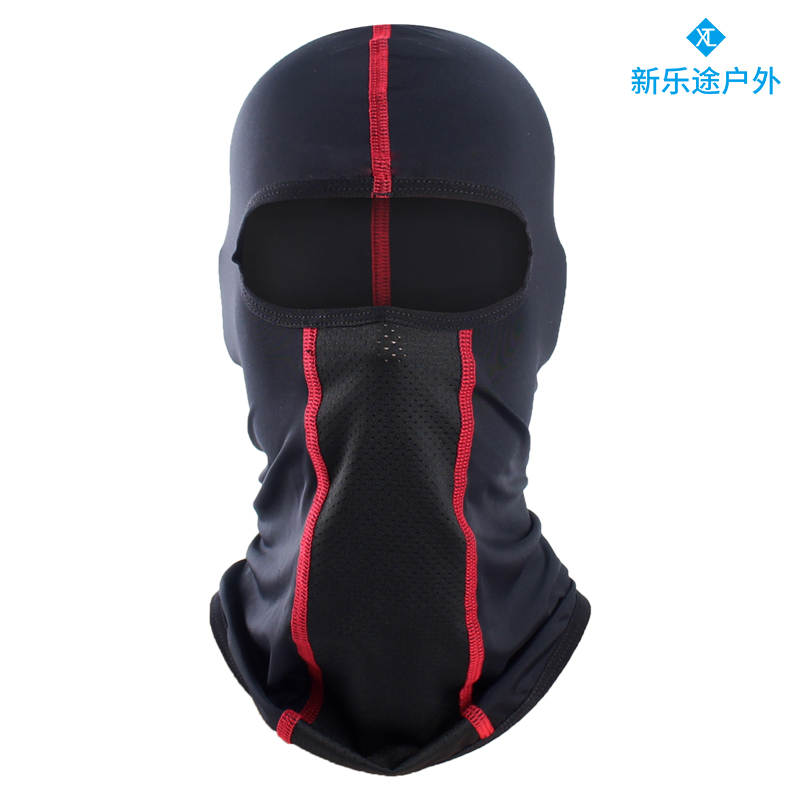 2021新款夏季防晒骑行头套摩托车头盔内全脸冰丝面罩机车头罩男女