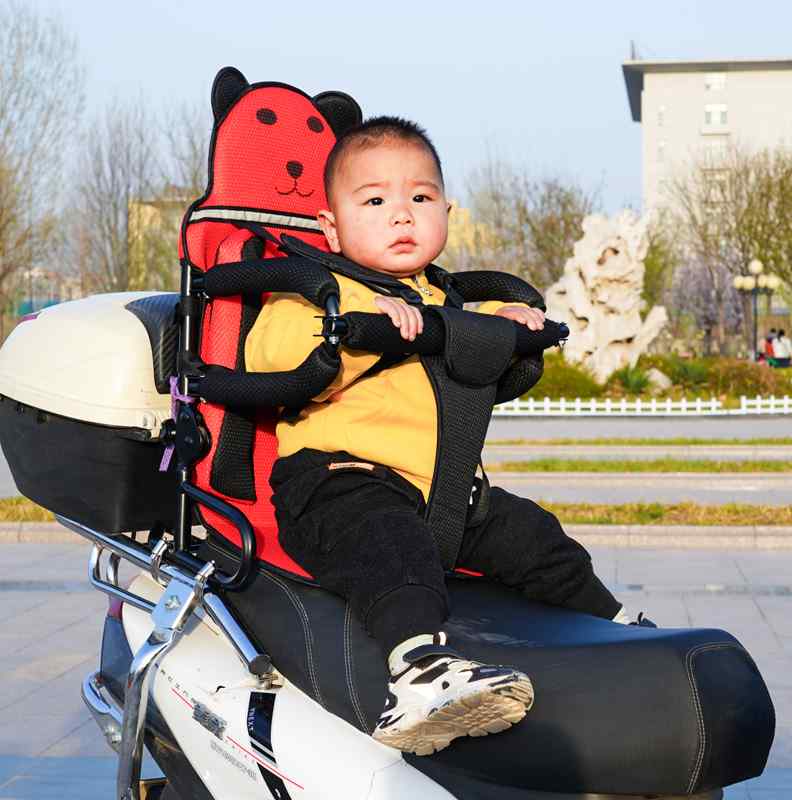 电动摩托车儿童座椅后置电瓶车带娃踏板女士电车宝宝座包邮防护栏