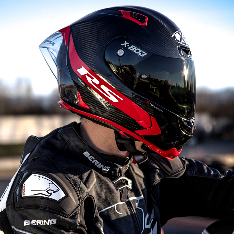 意大利进口X-LITE碳纤维摩托车盔NOLAN 803RS全盔四季男女大尾翼