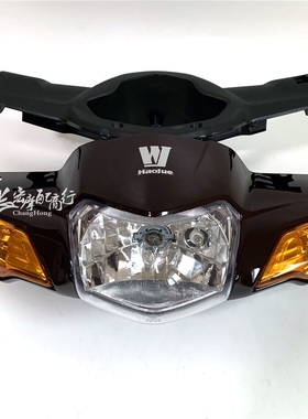 适用豪爵摩托车HJ110-6-6AUD车头头罩大灯外壳灯箱仪表后壳导流罩