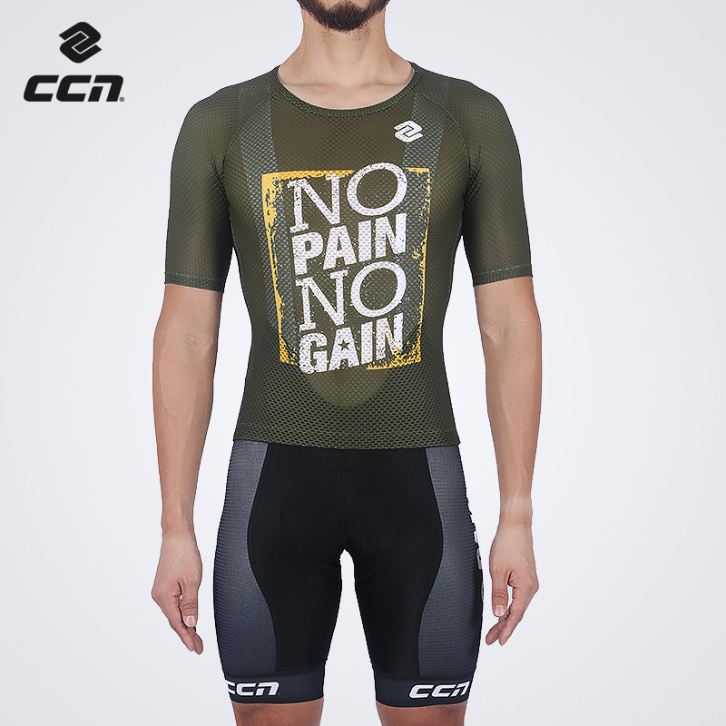 CCN夏季骑行服男士款公路山地自行车室内骑行台训练服排汗衫