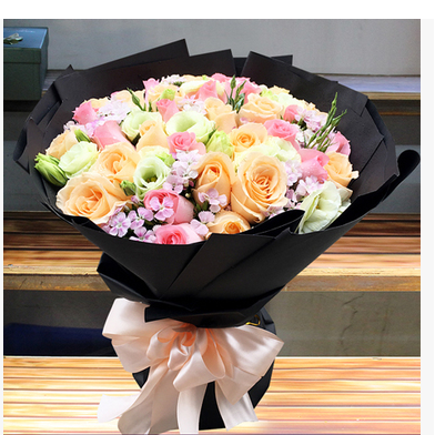 瓦房店市火车站西口香洲旅游温泉度假区鲜花店母亲节速递玫瑰花束