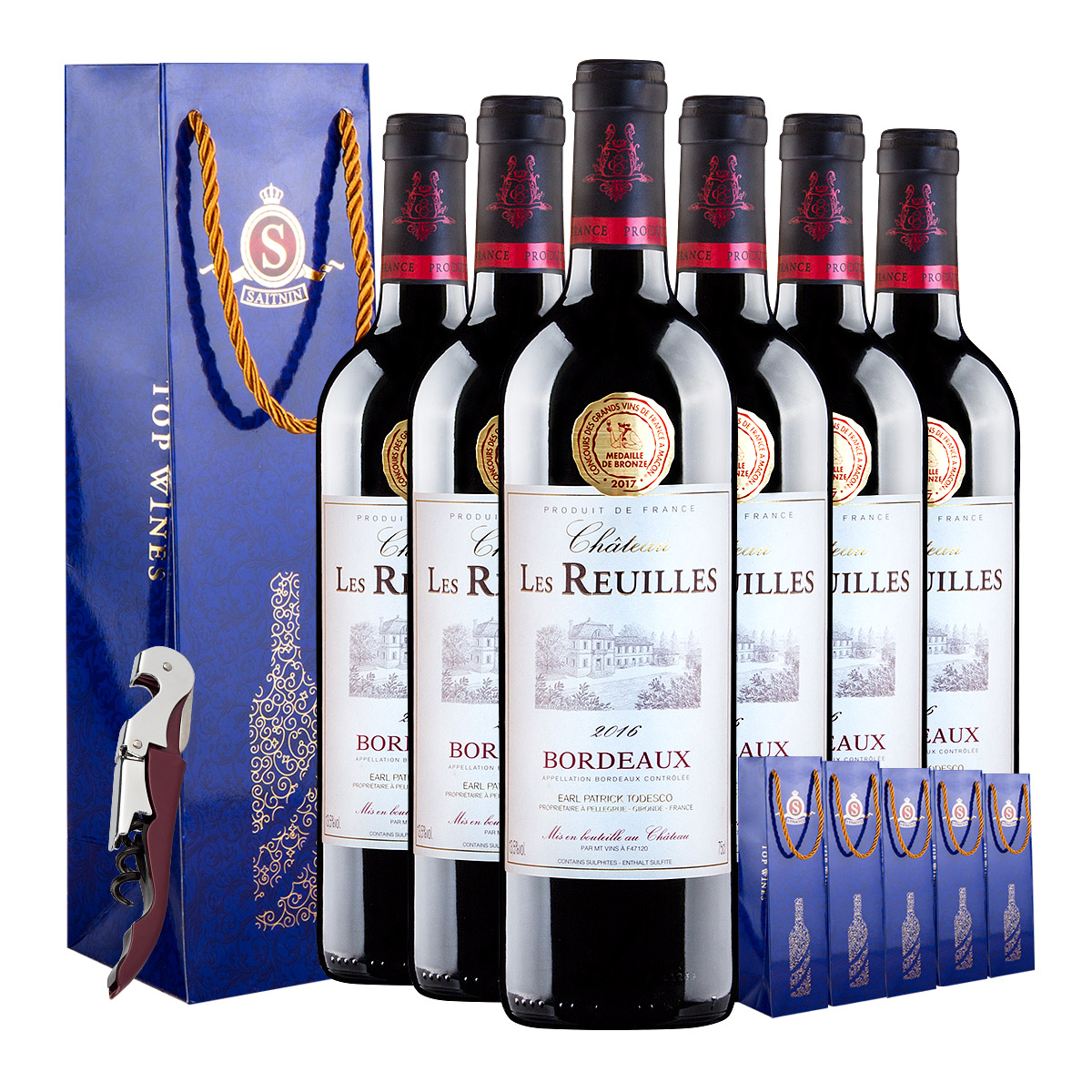 酒庄直供法国原瓶原装进口干红波尔多AOC等级莱乐斯城堡红葡萄酒
