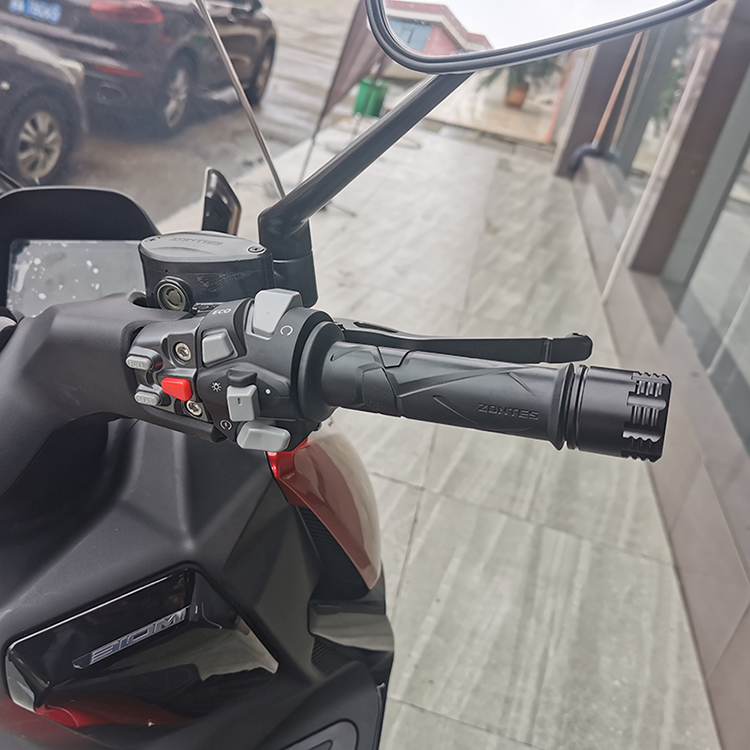 高档升仕ZT350D/M踏板摩托车改装平衡块手把堵头端子不锈钢手把块