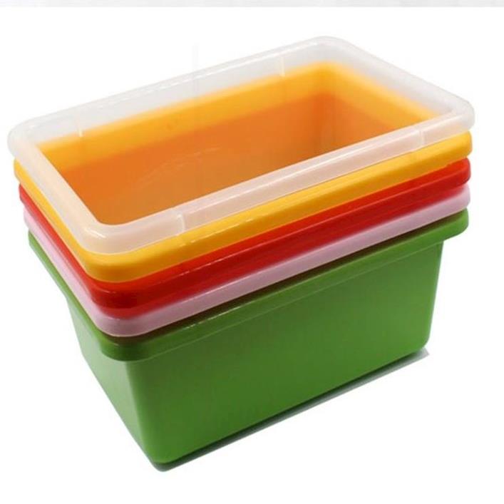 长方形周转箱塑料箱物流塑胶箱筐红黄蓝色物料盒储物盒仓库加厚箱
