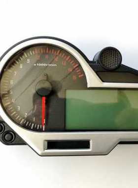 摩托裸把车改装液晶仪表时速转速可调N16档水O温油量表自检一圈z.
