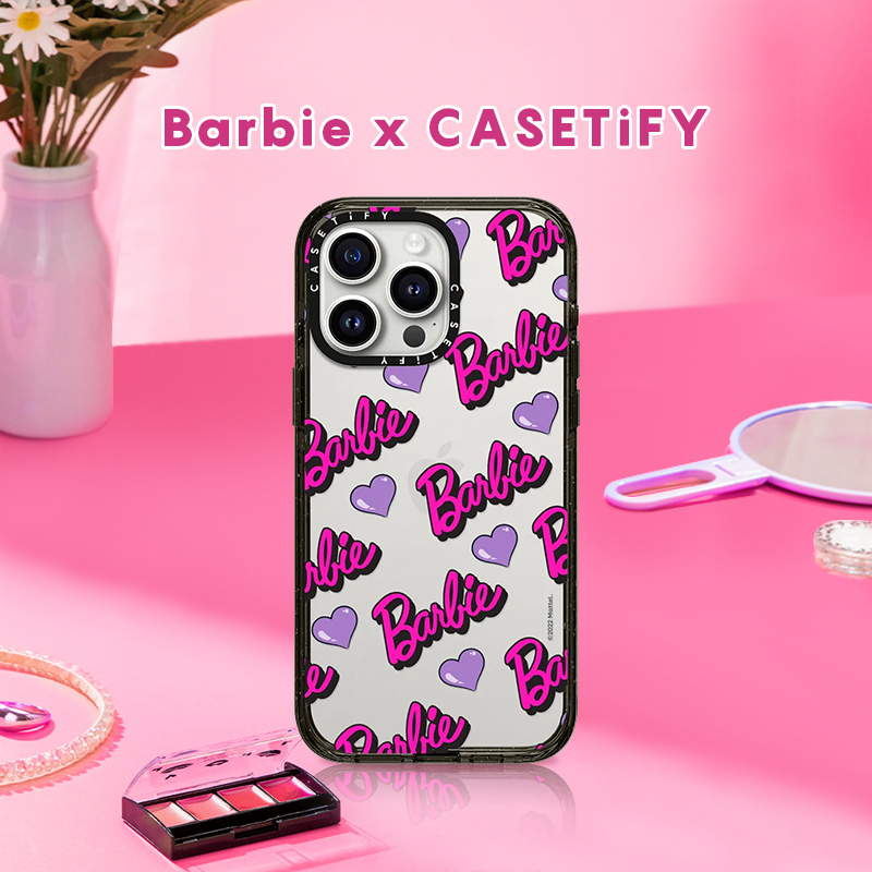 Barbie x CASETiFY 芭比LOGO适用于iPhone15/14/Plus/Pro/Max防摔手机壳