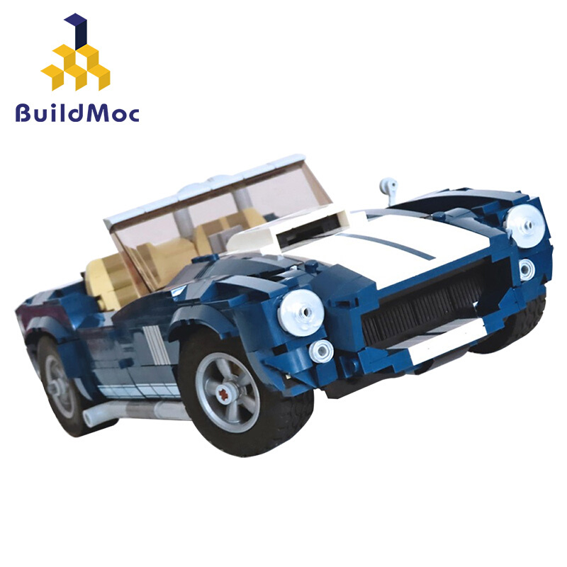 BuildMOC拼装积木玩具创意科技机械10265改装福-特眼镜蛇超级跑车
