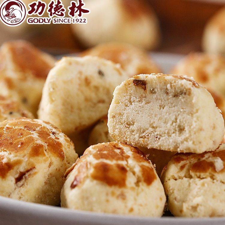 上海特产功德林中华老字号一口酥零食特色点心美食老式传统糕点
