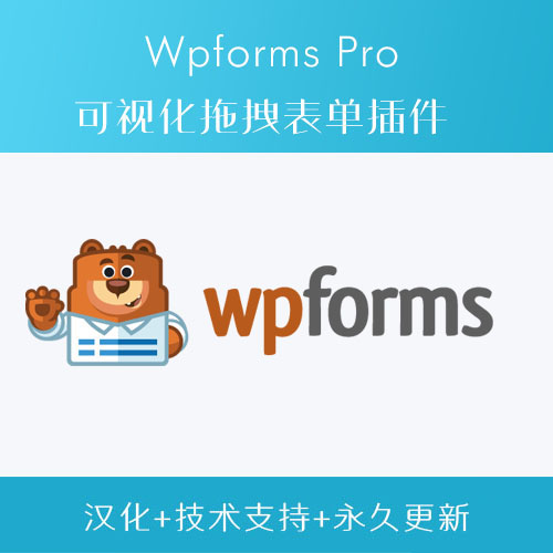 WPForms Pro 汉化中文版wordpress可视化拖拽表单插件免费升级