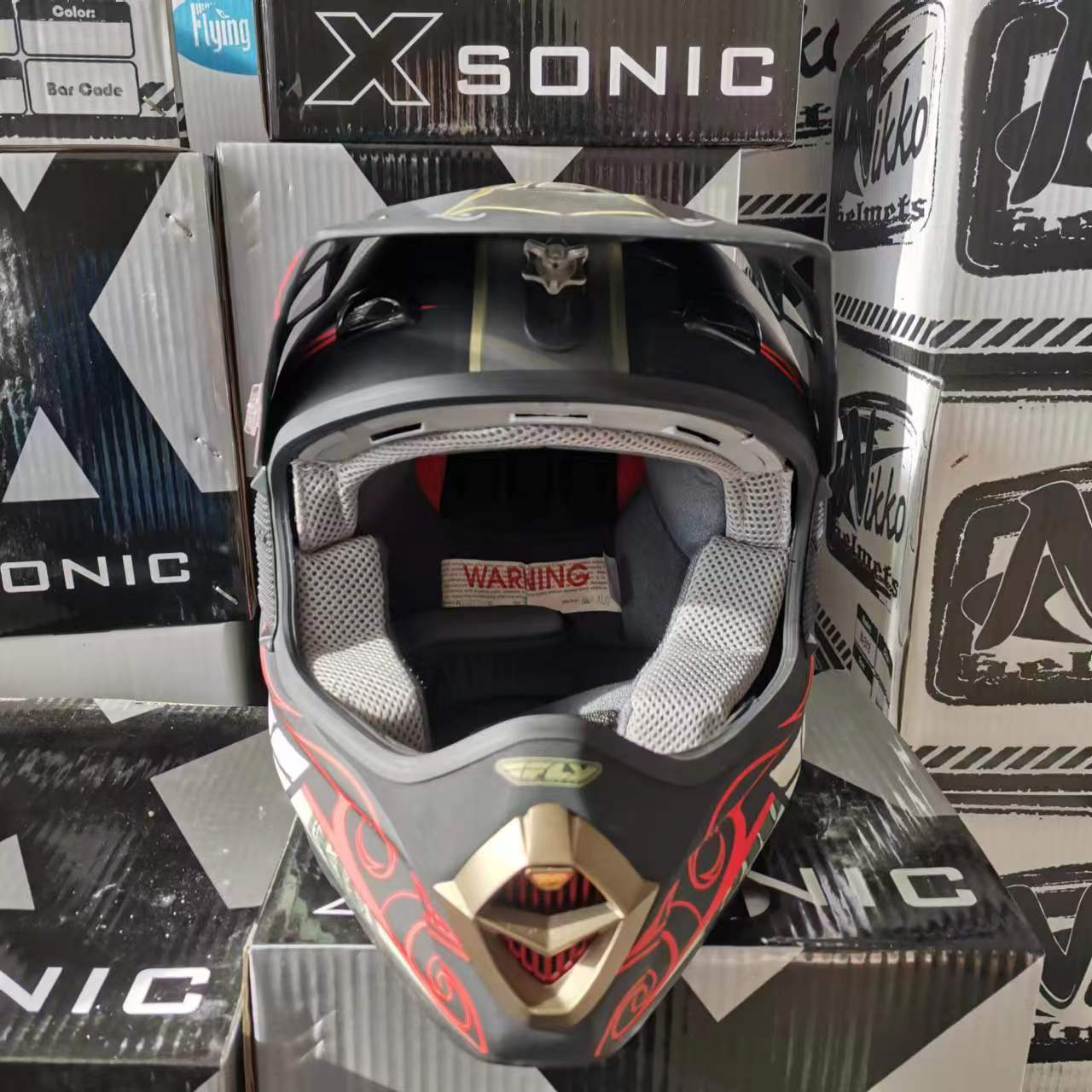 库存 赛道级Snell认证lite 超轻碳纤维越野摩托车头盔骑行林道盔