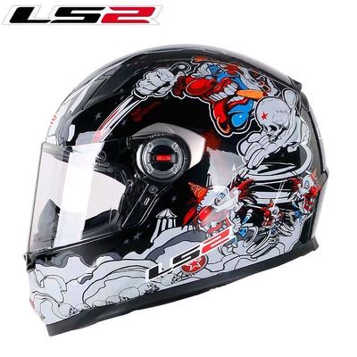 LS2头盔FF358男女摩托车全覆式全盔机车赛车头盔跑盔四季安全帽
