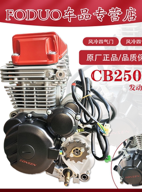 宗申CB250-R 越野摩托车改装四气门风冷发动机总成全新款动力引擎