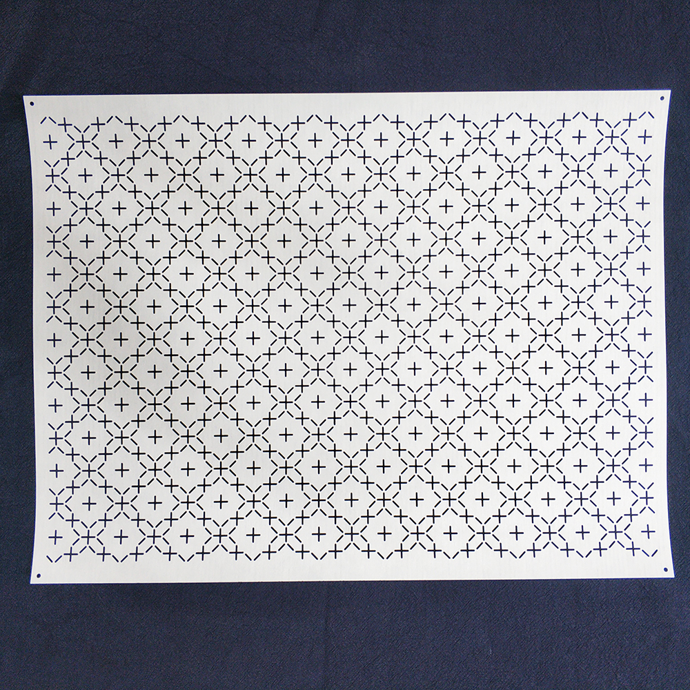 小针绣刺子绣模板 几何图形 拓图模板 茶席餐垫创意图案 手工刺绣
