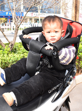 推荐摩托车电瓶车后座儿童座椅后置安全小孩宝宝电动踏板车大电车