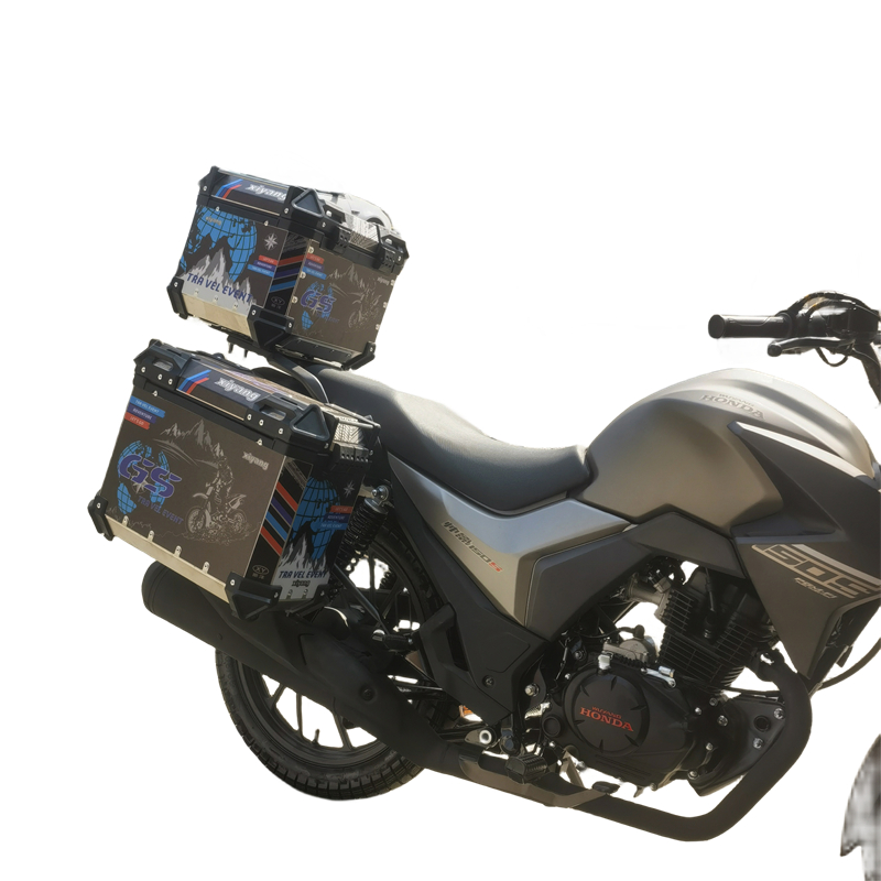 适用于本田摩托车帅影150S铝合金三箱边箱尾箱改装旅行箱储物箱