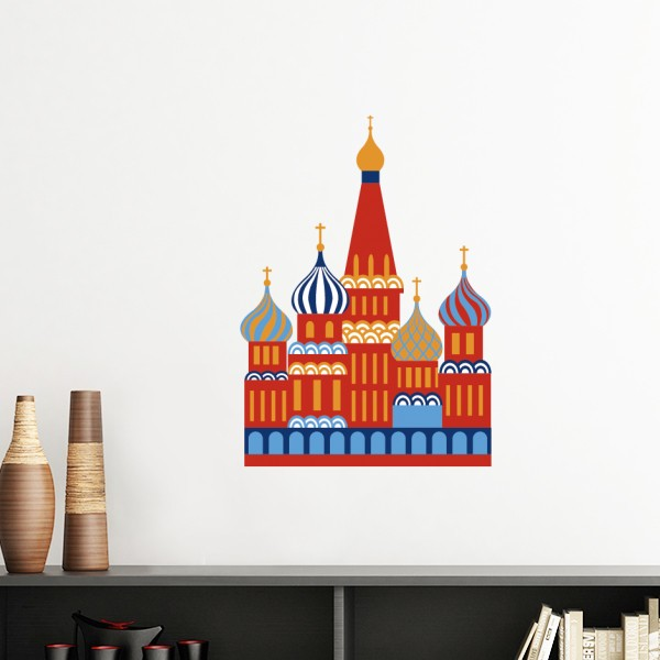 俄罗斯标志克里姆林宫墙贴壁纸房间贴花