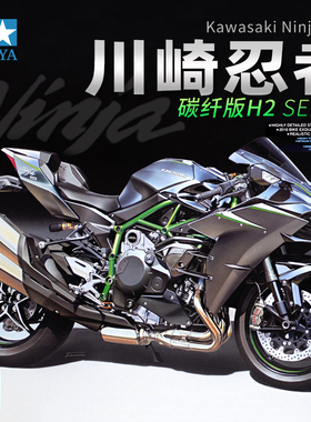 田宫拼装模型 1/12川崎忍者摩托车Kawasaki Ninja H2碳纤版 14136