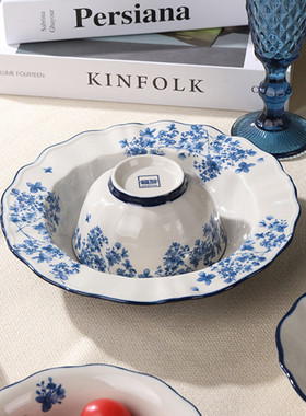 创意陶瓷餐具高颜值好看的碗盘套装家用米饭碗泡面碗螺蛳粉碗餐盘