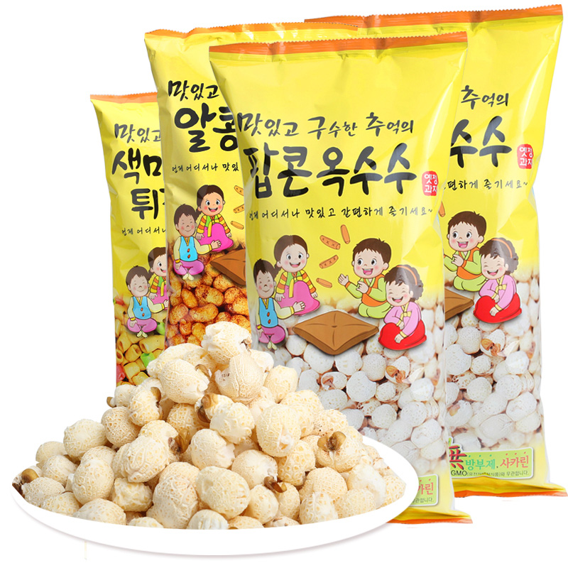 韩国进口150g*5袋怡情爆米花原味香脆爆米花玉米粒膨化电影零食