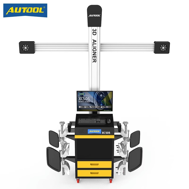 AUTOOL四轮定位仪汽车4S店汽修厂高精度保养底盘检测维修工具3D