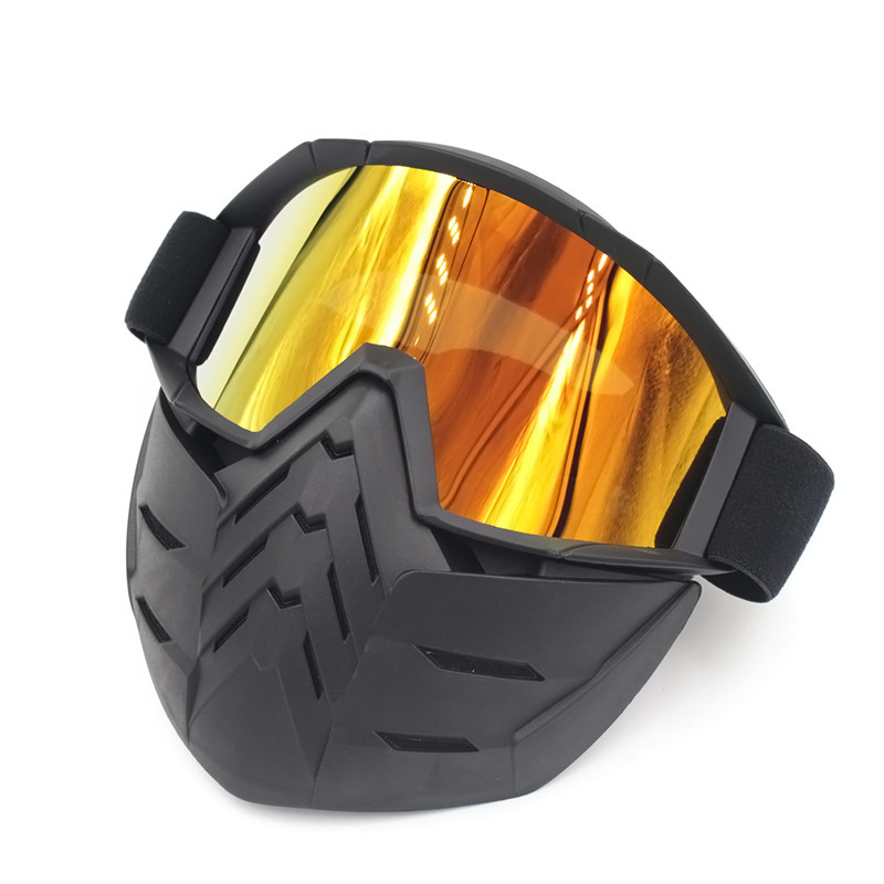 哈雷摩托车头盔 男女个性半盔面罩骑行面具越野防冲击护目镜
